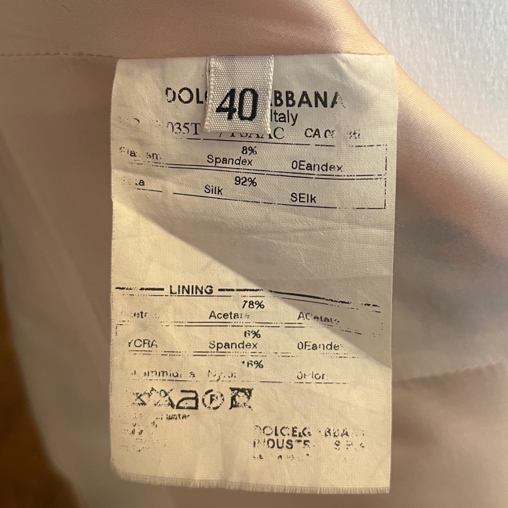 Dolce & Gabbana Silk Floral Midi Dress, Authentic, Pink & Green IT 40/US 4 *read - Picture 14 of 15